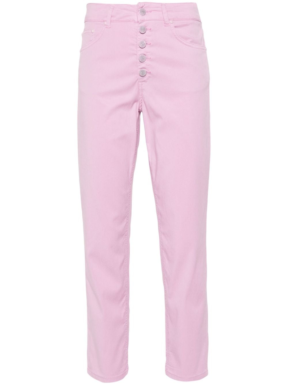 DONDUP Gerade Koons Cropped-Hose - Rosa von DONDUP