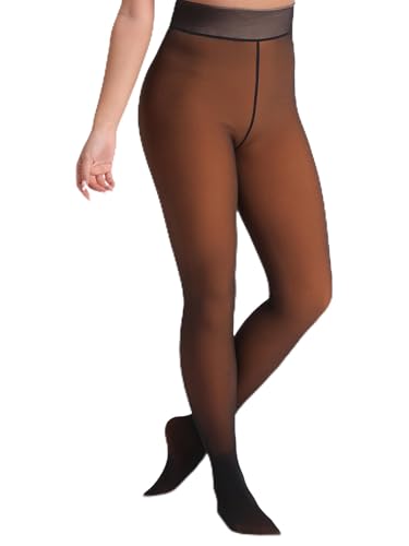 DORALLURE Strumpfhosen Damen Winter, Fleece Gefütterte Strumpfhose, Gefälschte Durchscheinend Wärmende Pantyhose DORALLURE Strumpfhosen Damen Winter, Fleece Gefütterte Strumpfhose, Gefälschte Durchscheinend Wärmende Pantyhose von DORALLURE