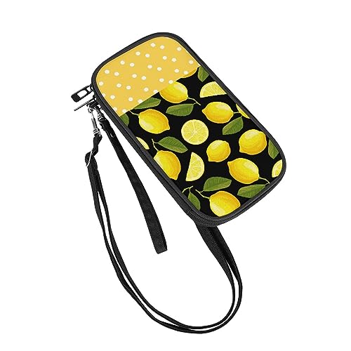 DOTBUY-SHOP Reisepass Tasche Familie Reiseorganizer,Zitrone Muster Reisepasshülle Familie 4 Pässe, Reisepass Brieftasche Reisedokumententasche Reisepass Organizer für Damen Männer (Polka Dots) von DOTBUY-SHOP