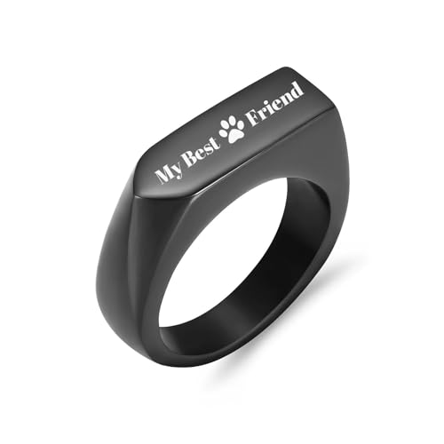DOTUIARG Einäscherungsringe für Asche für Männer Edelstahl Geometrischer Pfotenabdruck Mein Freund Finger Ring Gedenkurnen Schmuck DOTUIARG Einäscherungsringe für Asche für Männer Edelstahl Geometrischer Pfotenabdruck Mein Freund Finger Ring Gedenkurnen Schmuck von DOTUIARG
