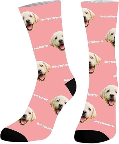 DPDP Personalisierte Socken mit Foto-Custom Socken personalisierte Geschenke für Männer Frauen lustige Weihnachtsgeschenke für Männer Frauen von DPDP