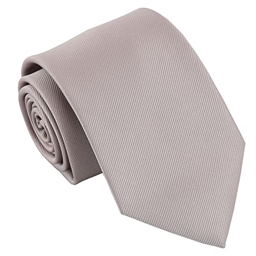 DQT Klassische Krawatte für Herren, einfarbig, Twill, Hochzeit, formell, 8 cm, Desert Taupe, Modern 8cm Tie DQT Klassische Krawatte für Herren, einfarbig, Twill, Hochzeit, formell, 8 cm, Desert Taupe, Modern 8cm Tie von DQT