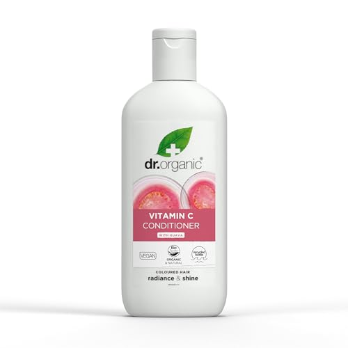 Dr. Organic Guave Conditioner, Vitamin C, gefärbtes Haar, Herren, Damen, natürlich, vegan, tierversuchsfrei, paraben- und SLS-frei, biologisch, 265ml von Dr.Organic