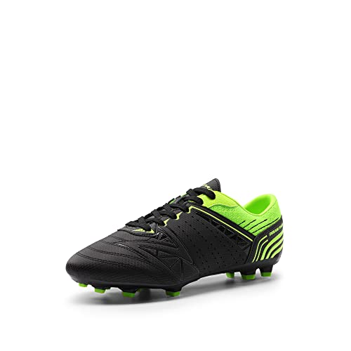 DREAM PAIRS Herren Fußballschuhe Jugen Trainingsschuhe Professionelle Stollen Spikes Cleats Outdoor Sport Football Schuhe SCHWARZ/NEONGRÜN 44 (EUR) 160859-M-E von DREAM PAIRS