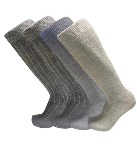 DREAM SOCKS Warme Socken aus Angorawolle für Damen und Herren, Wintersocken für Kälte, Made in Italy, 3 oder 6 Sets, 4 Paar. Helle Farben, 35-38 von DREAM SOCKS