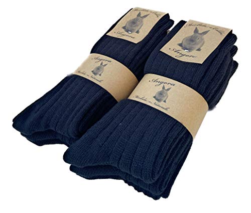 DREAM SOCKS Wollsocken Herren Damen Warm,Angora Socken sehr dick Flauschig, 3 or 6 paar. (39-42, 6 pairs BLACK) von DREAM SOCKS