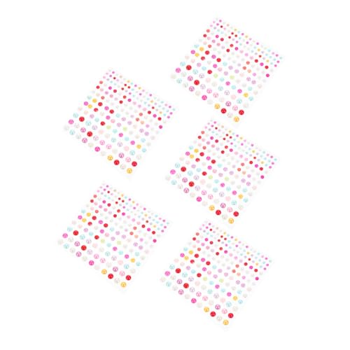 DRESSOOS 5St Perlen aufkleber Kunstperlen Perlensticker Nagelaufkleber für Nagelkunst Ohrringe aufkleben the hallow halllowen Augenperlenaufkleber Gesichtsperlenaufkleber Plastik Colorful DRESSOOS 5St Perlen aufkleber Kunstperlen Perlensticker Nagelaufkleber für Nagelkunst Ohrringe aufkleben the hallow halllowen Augenperlenaufkleber Gesichtsperlenaufkleber Plastik Colorful von DRESSOOS