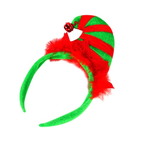 DRESSOOS Haarband Weihnachtsmütze-Stirnband weihnachtskopfkissen Zwerg Hut christmas haarreif christmas headband Haargummi kopfschmuck lustiger Haarreif Weihnachten Kopfbedeckung von DRESSOOS