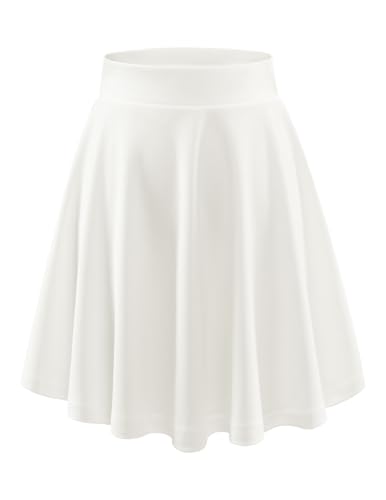 DRESSTELLS Rock Damen Sommer Knielang Weiß Minirock Tellerrock Faltenrock Große Größen Tennisrock High Waist White-Midi 2XL DRESSTELLS Rock Damen Sommer Knielang Weiß Minirock Tellerrock Faltenrock Große Größen Tennisrock High Waist White-Midi 2XL von DRESSTELLS