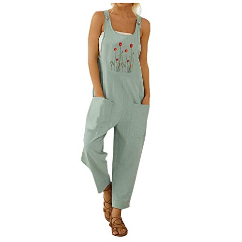 DRILEND Hosenanzug Damen Elegant,Jumpsuit Schwarz Lang Damen Overall Lange Größe Lange Hosen Damen Industries Breite Jeans Overalls Für Damen Insgesamt Herbst Capri-Hosen Jeans Hosen Für D(Blau-C,L) von DRILEND