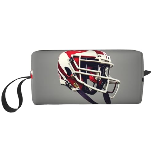 DRTGEDS American Football Kulturbeutel für Herren, tragbare Reise-Kulturbeutel, Rasiertasche, kleine Tasche, weiß, Einheitsgröße, Weiß, One Size DRTGEDS American Football Kulturbeutel für Herren, tragbare Reise-Kulturbeutel, Rasiertasche, kleine Tasche, weiß, Einheitsgröße, Weiß, One Size von DRTGEDS
