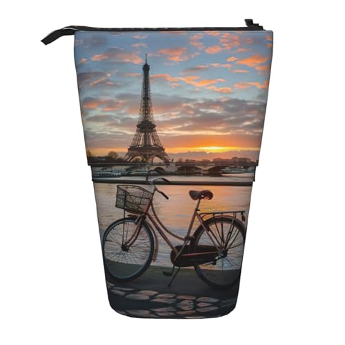 DRTGEDS Eiffelturm-Fahrrad-Federmäppchen und Kosmetiktasche, Stand-up-Teleskop-Bastelbedarf, Make-up-Organizer DRTGEDS Eiffelturm-Fahrrad-Federmäppchen und Kosmetiktasche, Stand-up-Teleskop-Bastelbedarf, Make-up-Organizer von DRTGEDS