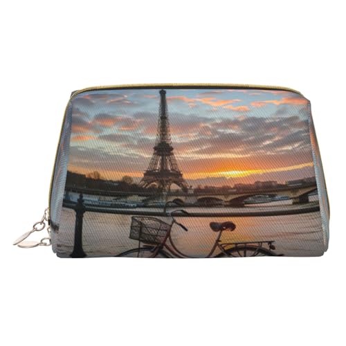 DRTGEDS Eiffelturm-Fahrrad-Kulturbeutel für Herren, tragbare Reise-Kulturbeutel, Rasiertasche, kleine Tasche, weiß, Einheitsgröße, Weiß, One Size DRTGEDS Eiffelturm-Fahrrad-Kulturbeutel für Herren, tragbare Reise-Kulturbeutel, Rasiertasche, kleine Tasche, weiß, Einheitsgröße, Weiß, One Size von DRTGEDS