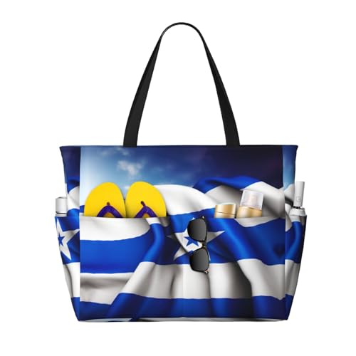 DRTGEDS Honduras-Flagge, Strand-/Pool-Tasche, Tragetasche für Damen, große Sporttasche, Tragetasche für Wochenendreisen, Schwarz , Einheitsgröße von DRTGEDS