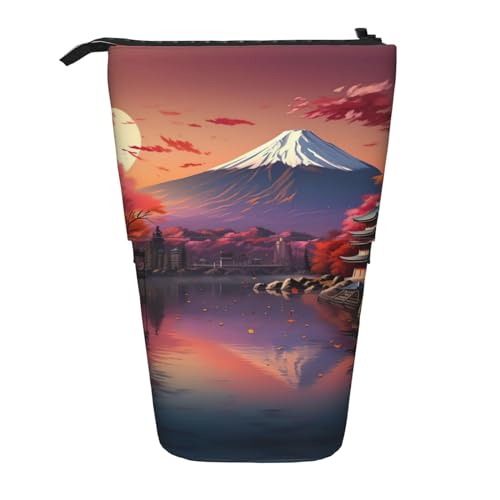 DRTGEDS Japan Mount Fuji Landschaft Pop-Up-Federmäppchen und Kosmetiktasche Standup Teleskop Bastelbedarf Make-up Organizer DRTGEDS Japan Mount Fuji Landschaft Pop-Up-Federmäppchen und Kosmetiktasche Standup Teleskop Bastelbedarf Make-up Organizer von DRTGEDS