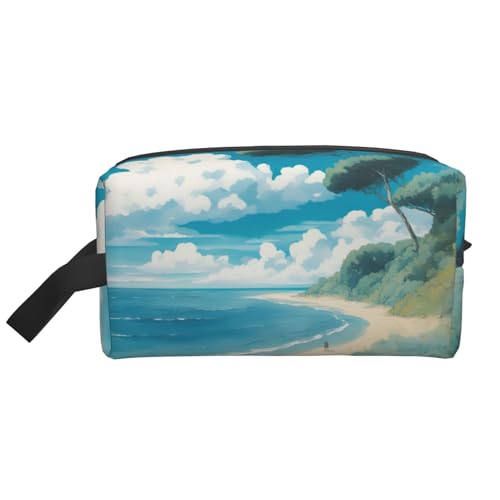 DRTGEDS Kulturbeutel für Herren, Motiv: Muscheln am Strand, tragbare Reise-Kulturbeutel, Rasiertasche, kleine Tasche, Muscheln am Strand, Einheitsgröße DRTGEDS Kulturbeutel für Herren, Motiv: Muscheln am Strand, tragbare Reise-Kulturbeutel, Rasiertasche, kleine Tasche, Muscheln am Strand, Einheitsgröße von DRTGEDS