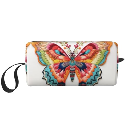 DRTGEDS Kulturbeutel für Herren, Motiv: bunte Schmetterlinge, tragbare Reise-Kulturbeutel, Rasiertasche, kleine Tasche, Weiss/opulenter Garten, Einheitsgröße DRTGEDS Kulturbeutel für Herren, Motiv: bunte Schmetterlinge, tragbare Reise-Kulturbeutel, Rasiertasche, kleine Tasche, Weiss/opulenter Garten, Einheitsgröße von DRTGEDS