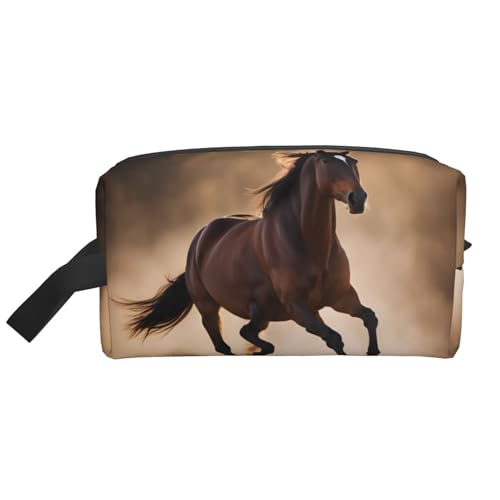 DRTGEDS Kulturbeutel für Herren, tragbare Reise-Kulturbeutel, Rasiertasche, kleine Tasche, Laufpferde, Einheitsgröße DRTGEDS Kulturbeutel für Herren, tragbare Reise-Kulturbeutel, Rasiertasche, kleine Tasche, Laufpferde, Einheitsgröße von DRTGEDS