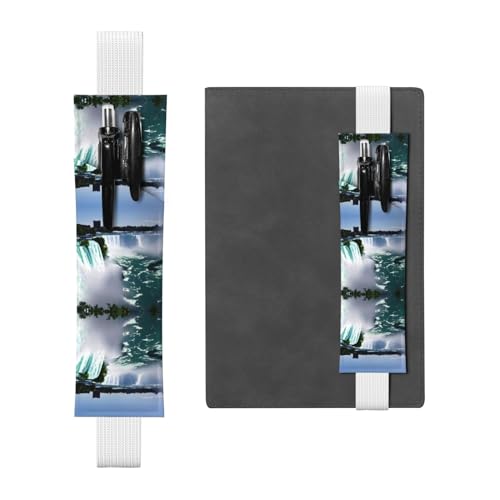 DRTGEDS Niagara Stifthalter aus PVC, bunt, mit elastischem Band, Geschenk, abnehmbarer Stifthalter für Notizbuch DRTGEDS Niagara Stifthalter aus PVC, bunt, mit elastischem Band, Geschenk, abnehmbarer Stifthalter für Notizbuch von DRTGEDS