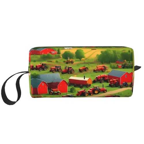 DRTGEDS Traktor Farm Kulturbeutel für Herren, tragbare Reise-Kulturbeutel, Rasiertasche, kleine Tasche, weiß, Einheitsgröße, Weiß, One Size DRTGEDS Traktor Farm Kulturbeutel für Herren, tragbare Reise-Kulturbeutel, Rasiertasche, kleine Tasche, weiß, Einheitsgröße, Weiß, One Size von DRTGEDS