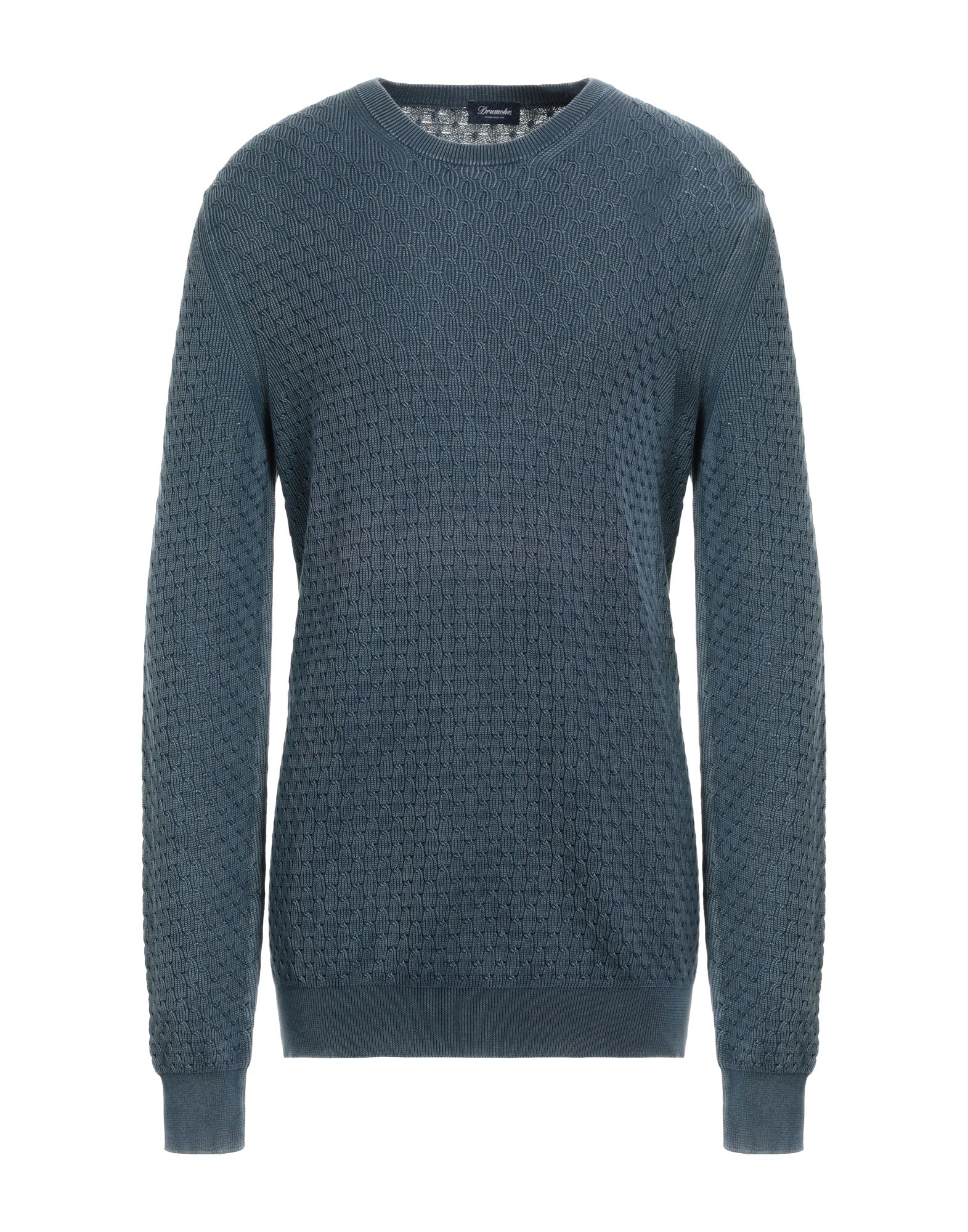 DRUMOHR Pullover Herren Taubenblau von DRUMOHR