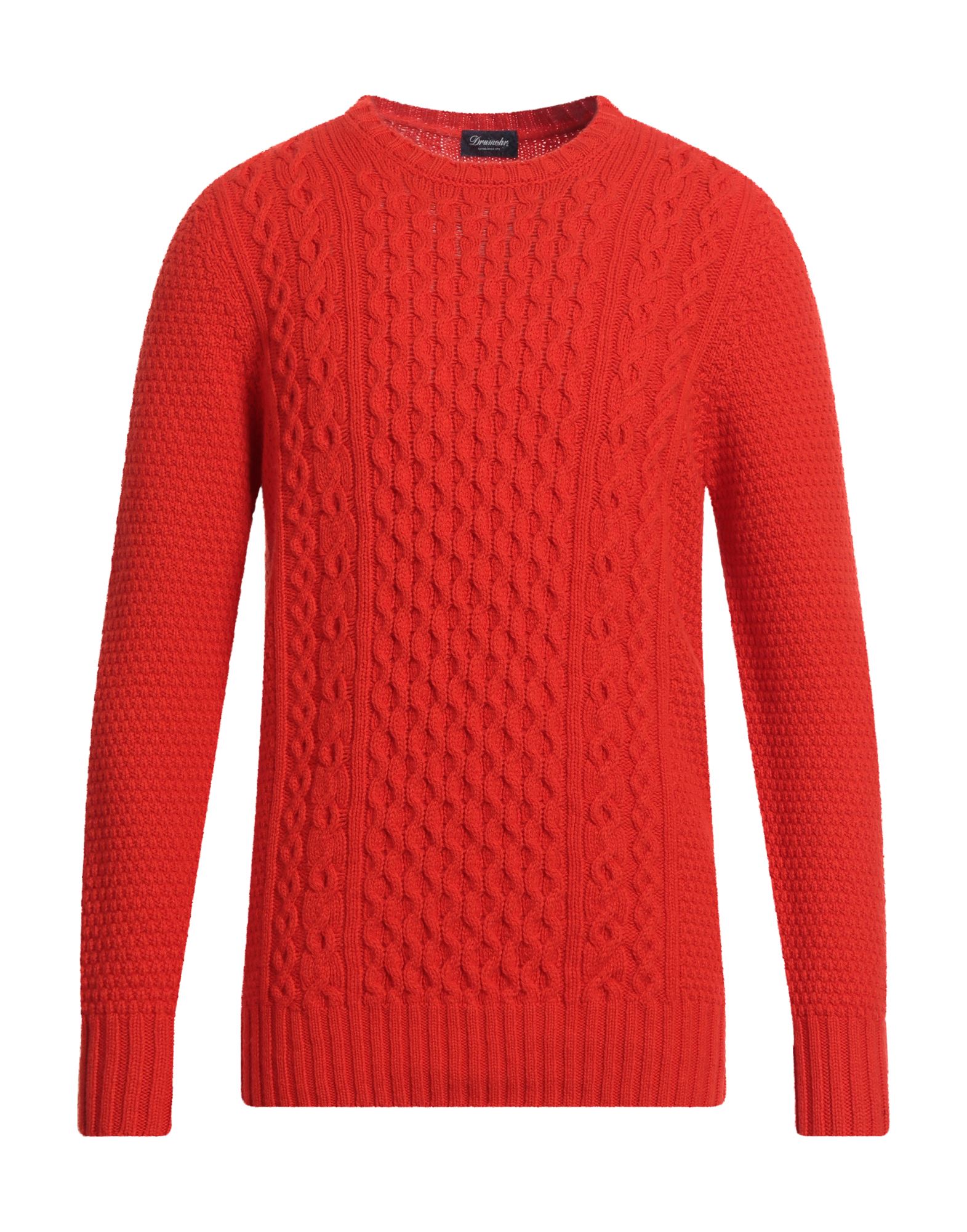 DRUMOHR Pullover Herren Tomatenrot von DRUMOHR