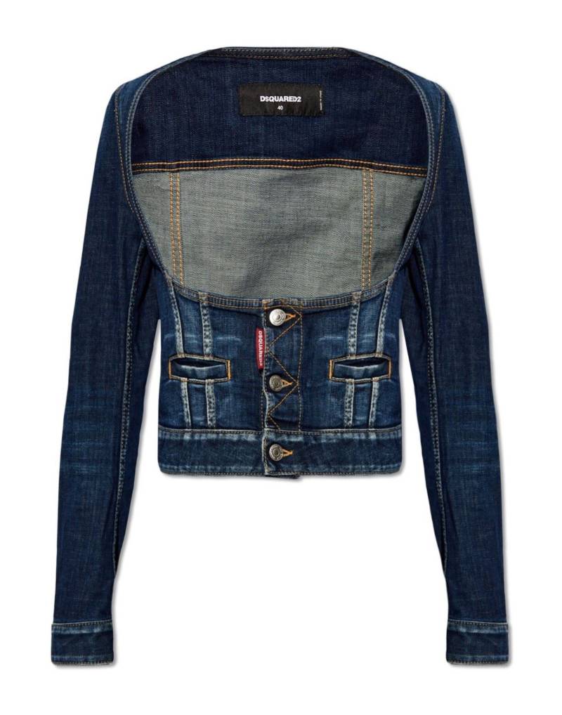 DSQUARED2 Jeansjacke/-mantel Damen Nachtblau von DSQUARED2