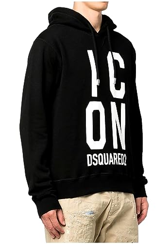 DSQUARED2 S79GU0108 S25516 900 Herren Hoodie Schwarz von DSQUARED2