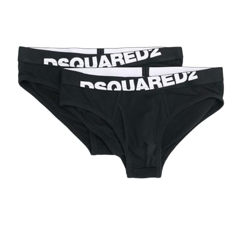 DSQUARED2 Slip Uomo Mod. DCX670030 2PACK 001 Black S von DSQUARED2