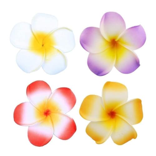 Haarspangen mit Plumeria-Blume für Damen und Kinder, Mädchen, Haarnadeln, Eierblume, Haarspange, Zubehör, Partytasche, Hut, Hawaii, Hochzeit, 6 Stück von DTREELS