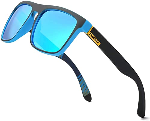 DUBERY Herren und Damen Polarisierte Sport Sonnenbrille Outdoor Ausreit Angeln Sommer Brillen, Blau von DUBERY