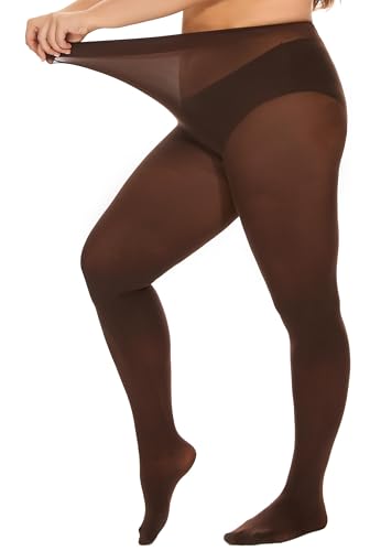DUCMODA Damen Strumpfhose Große Größen Semi Blickdichte Strumpfhosen Bunt Curvy Tights Oversize Braun 4XL DUCMODA Damen Strumpfhose Große Größen Semi Blickdichte Strumpfhosen Bunt Curvy Tights Oversize Braun 4XL von DUCMODA