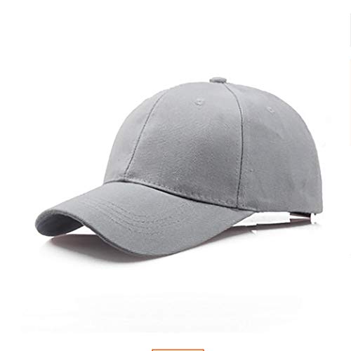 DUHGBNE Cotton Hat Cap Cap Baseball Outdoor Color Solid Men Light Board Sun Hat Baseball Caps Englische Kappe Sommer Baseball Cap Herren (Grey, One Size) von DUHGBNE