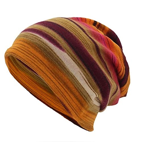 DUHGBNE Krebs Turban Hut Wrap Unisex Frauen & Männer Rumpf-Kopftuch-Druck Hutkragen Baseballmützen Halloween Hüte Kinder (Orange, M) von DUHGBNE