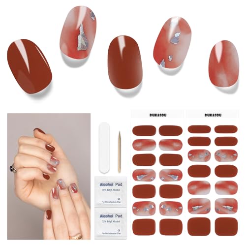 Nagelfolie UV Härtend - 28 Stück Nagelsticker Weihnachten Herbst UV Gel Nagelfolien Selbstklebend Nail Sticker Nagellackstreifen Nagelaufkleber Christmas Art Stickers DIY für Damen Nagelfolie UV Härtend - 28 Stück Nagelsticker Weihnachten Herbst UV Gel Nagelfolien Selbstklebend Nail Sticker Nagellackstreifen Nagelaufkleber Christmas Art Stickers DIY für Damen von DUKASOU