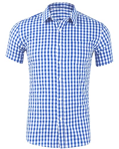 Oktoberfest Hemd Herren Kariertes Hemd Herren Oktoberfest Trachtenhemd Kurzarm Herren Herren Oktoberfest Hemd Dunkelblau XL Oktoberfest Hemd Herren Kariertes Hemd Herren Oktoberfest Trachtenhemd Kurzarm Herren Herren Oktoberfest Hemd Dunkelblau XL von DUOLUVA
