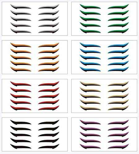 Doppel augenlid aufkleber 20 stücke Augenlid Line Stick Wiederverwendbare Eyeliner Aufkleber Katze Augen Make-up Doppel Eyelid Aufkleber Eyeliner Make-up Aufkleber Eyeliner aufkleber (Size : Black) von DUnLap