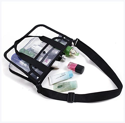 Make-up-Box Männer Frauen Kosmetiktasche Transparent wasserdichte Großkapazität Lippenstift Pflegeprodukte Hautpflegeprodukte Organizer Makeup Tasche Make up Storage Box (Size : Black M Style) von DUnLap