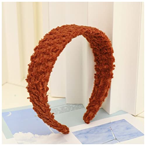 Stirnband Damen Ins Herbst Winter Stirnband Haarschmuck Mädchen Süße Haarnadel Breite Wollstirnband Frauen Waschgesicht Haarschmuck Zubehör Gesichtswaschstirnband (Size : 7) von DUnLap