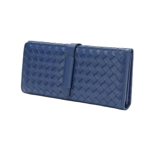 DXFBHWWS Damen-Geldbörsen aus Rindsleder, Handtaschen, Geldorganisatoren, Kartenetuis, echtes Leder, Geldbörsen, Abendtaschen, Geldklammern (Color : Blue) von DXFBHWWS