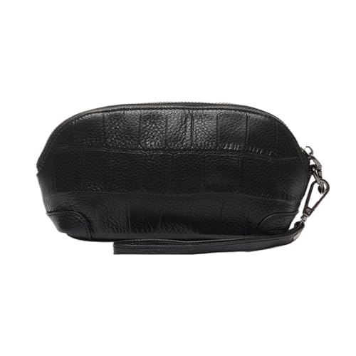 DXFBHWWS Handtaschen aus echtem Leder, Geld-Organizer, Damen-Geldbörsen, Hochzeit, Party, Abendtaschen, Geldklammern, Geldbörsen (Color : Black) von DXFBHWWS