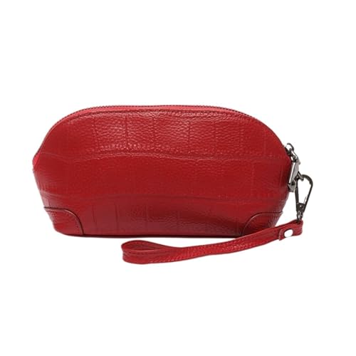 DXFBHWWS Handtaschen aus echtem Leder, Geld-Organizer, Damen-Geldbörsen, Hochzeit, Party, Abendtaschen, Geldklammern, Geldbörsen (Color : Red) von DXFBHWWS