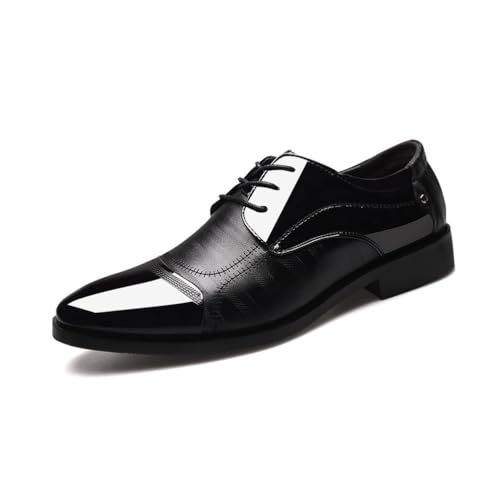 Herren Derby Anzugschuhe Hochzeit Schuhe Klassischer Business Lederschuhe Schnürhalbschuhe Oxfords,Schwarz,45 EU Herren Derby Anzugschuhe Hochzeit Schuhe Klassischer Business Lederschuhe Schnürhalbschuhe Oxfords,Schwarz,45 EU von DXSYGMBN
