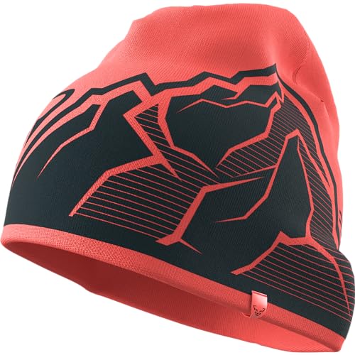 Dynafit Unisex Graphic Beanie, Hot Coral/3010, Einheitsgröße von DYNAFIT