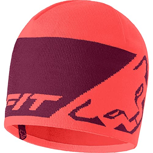 Dynafit Unisex Leopard Logo Beanie, Hot Coral/6560, Einheitsgröße von DYNAFIT