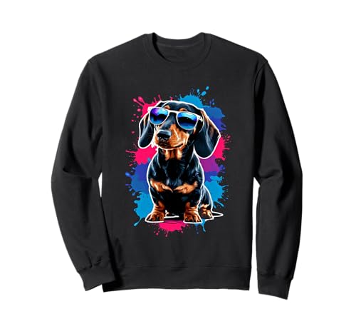Dackel Dackelhund Herren Damen Kinder Dachshund Teckel Sweatshirt Dackel Dackelhund Herren Damen Kinder Dachshund Teckel Sweatshirt von Dachshund Dackel Ajeli