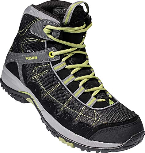 Dachstein Trekkingschuhe hoch in Schwarz mit grünen Details, Bequeme Wanderstiefel für Damen& Herren, Wasserabweisende Boots, Hightech-Wanderschuhe, gelenkschonend, Gr. 37-46 von Dachstein