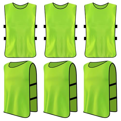 Daelesr 6 Stück Trainingsleibchen Basketball für Kinder, Sport Training Lätzchen, Fußball Leibchen Kinder Set, Sport Trikot Leibche für Fussball, Rugby, Netzball, Cricket, Volleyball, Hockey (Grün) Daelesr 6 Stück Trainingsleibchen Basketball für Kinder, Sport Training Lätzchen, Fußball Leibchen Kinder Set, Sport Trikot Leibche für Fussball, Rugby, Netzball, Cricket, Volleyball, Hockey (Grün) von Daelesr