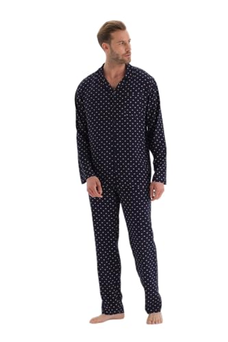 Dagi Men's Viscone Pyjama, Navy, M Pajama Bottom, M von Dagi