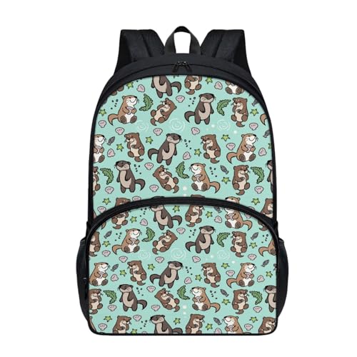 Dajingkj Schulranzen Mädchen ab 1. Klasse 17 Inch Groß Niedlich Daypack Grundschule Jungen Schulrucksack für Kinder Ranzen für Schule und Reise von Dajingkj